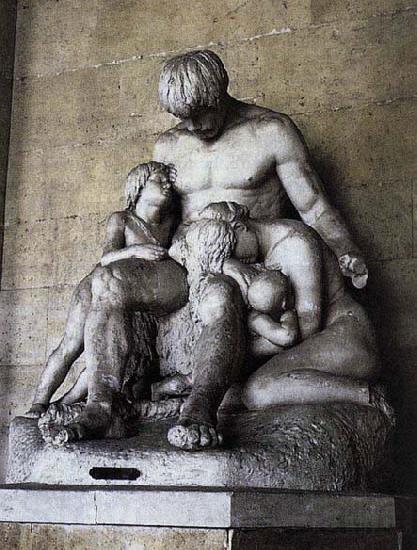 unknow artist Cain and his Children Accursed of God